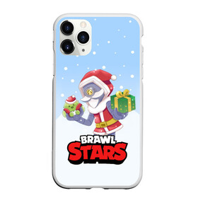 Чехол для iPhone 11 Pro матовый с принтом Brawl Stars Christmas Barley , Силикон |  | Тематика изображения на принте: bo | brawl | brock | bull | colt | dynamike | elprimo | jessie | leon | moba | nita | shelly | stars | бо | брок | булл | джесси | динамайк | кольт | леон | нита | шелли | эльпримо