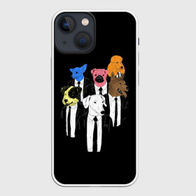 Чехол для iPhone 13 mini с принтом Бешеные Псы ,  |  | meme | memes | pulp fiction | quentin | reservoir dogs | tarantino | бешеные псы | квентин | криминальное чтиво | мем | мемы | тарантино