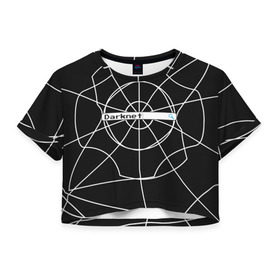 Женская футболка Cropp-top с принтом Darknet , 100% полиэстер | круглая горловина, длина футболки до линии талии, рукава с отворотами | darknet | internet | memes | даркнет | интернет | мемы