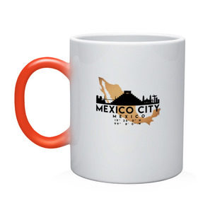 Кружка хамелеон с принтом Мехико (Мексика) , керамика | меняет цвет при нагревании, емкость 330 мл | Тематика изображения на принте: city | mexico | travel | город | европа | карта | мексика | мехико | мир | приключение | путешествие | столица | страна | тиризм | турист | флаг