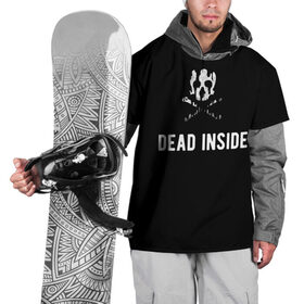 Накидка на куртку 3D с принтом Дед Инсайд , 100% полиэстер |  | Тематика изображения на принте: dead | ded | did | insid | inside | гуль | деад | дед | дид | инсайд | инсайде | инсид | инсиде | токийский | токио
