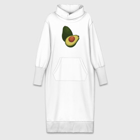 Платье удлиненное хлопок с принтом Авокадо ,  |  | авокадо | еда | рисунок