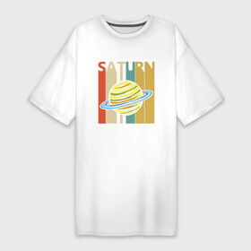 Платье-футболка хлопок с принтом Сатурн ,  |  | earth | mars | moon | nasa | red | saturn | space | астронавт | гагарин | галактика | земля | инопланетянин | комета | космонавт | космос | луна | марс | марсианин | мереорит | наса | нло | планета | полёт | пришелец | ракета