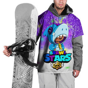Накидка на куртку 3D с принтом BRAWL STARS x New Year , 100% полиэстер |  | brawl | brawlstars | leon | stars | бравл | бравлстарс | леон | старс