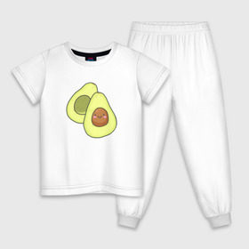 Детская пижама хлопок с принтом Авокадо , 100% хлопок |  брюки и футболка прямого кроя, без карманов, на брюках мягкая резинка на поясе и по низу штанин
 | Тематика изображения на принте: авокадо | рисунок