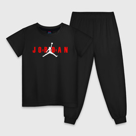 Детская пижама хлопок с принтом MICHAEL JORDAN , 100% хлопок |  брюки и футболка прямого кроя, без карманов, на брюках мягкая резинка на поясе и по низу штанин
 | 