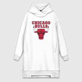 Платье-худи хлопок с принтом CHICAGO BULLS | ЧИКАГО БУЛЛС ,  |  | bulls | chicago | chicago bulls | nba | red bulls | usa | америка | быки | нба | сша | чикаго буллс