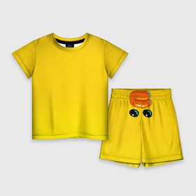 Детский костюм с шортами 3D с принтом BRAWL STARS SALLY LEON. ,  |  | brawl stars | leon | moba | sally leon | бравл старс | жанр | игра | леон | утка