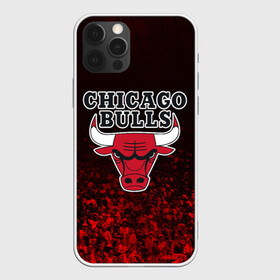 Чехол для iPhone 12 Pro с принтом CHICAGO BULLS ЧИКАГО БУЛЛС , силикон | область печати: задняя сторона чехла, без боковых панелей | bulls | chicago | chicago bulls | nba | red bulls | usa | америка | быки | нба | сша | чикаго буллс