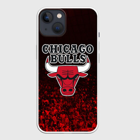 Чехол для iPhone 13 с принтом CHICAGO BULLS | ЧИКАГО БУЛЛС ,  |  | Тематика изображения на принте: bulls | chicago | chicago bulls | nba | red bulls | usa | америка | быки | нба | сша | чикаго буллс