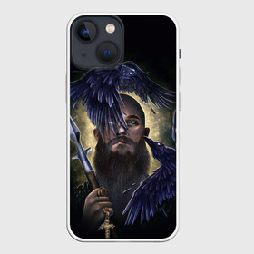 Чехол для iPhone 13 mini с принтом vikings ,  |  | ragnar | raven | travis fimmel | vikings | викинги | вороны | норвегия | рагнар лодброк | скандинавия | трэвис фиммел