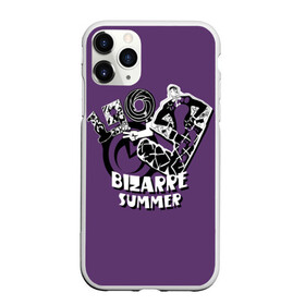 Чехол для iPhone 11 Pro Max матовый с принтом ДжоДжо Bizarre summer , Силикон |  | aureo | battle tendency | blood | crusaders | dio | giorno | giovanna | golden | jjba | jojo memes | jojos | jotaro | manga | phantom | stardust | vento aureo | wind | джо джо | манга