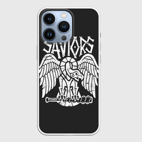 Чехол для iPhone 13 Pro с принтом Ходячие мертвецы Saviors ,  |  | Тематика изображения на принте: amc | carol | daryl | dixon | michonne | negan | reaction | rick | season 10 | twd | zombies | диксон | дэрил | зомби | мертвецы | мишонн | неган | реакция | рик | ходячие