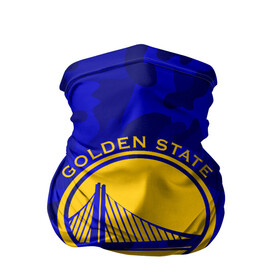 Бандана-труба 3D с принтом GOLDEN STATE WARRIORS , 100% полиэстер, ткань с особыми свойствами — Activecool | плотность 150‒180 г/м2; хорошо тянется, но сохраняет форму | Тематика изображения на принте: golden state | golden state warriors | gsw | nba | usa | америка | голден стэйт уорриорз | гсв | нба | сша