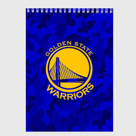 Скетчбук с принтом GOLDEN STATE WARRIORS , 100% бумага
 | 48 листов, плотность листов — 100 г/м2, плотность картонной обложки — 250 г/м2. Листы скреплены сверху удобной пружинной спиралью | Тематика изображения на принте: golden state | golden state warriors | gsw | nba | usa | америка | голден стэйт уорриорз | гсв | нба | сша