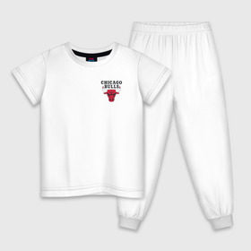 Детская пижама хлопок с принтом CHICAGO BULLS (НА СПИНЕ) , 100% хлопок |  брюки и футболка прямого кроя, без карманов, на брюках мягкая резинка на поясе и по низу штанин
 | 