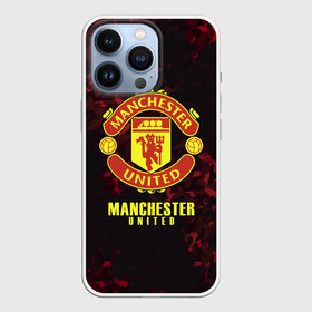 Чехол для iPhone 13 Pro с принтом Manchester United ,  |  | Тематика изображения на принте: champions | football | manchester | manchester united | soccer | uefa | united | world cup | лига чемпионов | манчестер | манчестер юнайтед | форма | формы | футбол | юнайтед