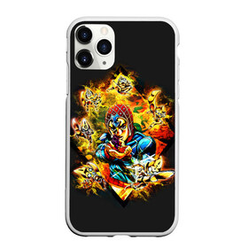 Чехол для iPhone 11 Pro Max матовый с принтом JoJo Bizarre Adventure , Силикон |  | aureo | battle tendency | blood | crusaders | dio | giorno | giovanna | golden | jjba | jojo memes | jojos | jotaro | manga | phantom | stardust | vento aureo | wind | джо джо | манга