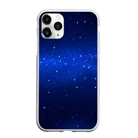 Чехол для iPhone 11 Pro Max матовый с принтом BLUE STARRY SKY , Силикон |  | 2020 | blue | color | pantone | звезды | классический синий | космос | мода | небо | пантоне | синий | синий цвет