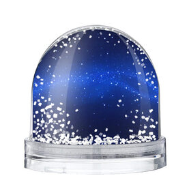 Снежный шар с принтом BLUE STARRY SKY. , Пластик | Изображение внутри шара печатается на глянцевой фотобумаге с двух сторон | 2020 | blue | color | pantone | звезды | классический синий | космос | мода | небо | пантоне | синий | синий цвет