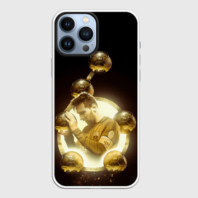 Чехол для iPhone 13 Pro Max с принтом Месси шестикратный ,  |  | argentina | barcelona | football | golden ball | leo | lionel messi | аргентина | барселона | золотой мяч | лео | лионель месси | футбол