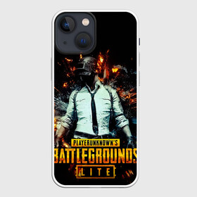 Чехол для iPhone 13 mini с принтом PUBG Lite ,  |  | battle royale | battlegrounds | chicken | dinner | game | playerunknown’s | pubg | pubg lite | winner | боевик | война | игра | игры | королевская битва | оружие | пабг | пабг лайт | шутеры