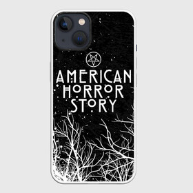 Чехол для iPhone 13 с принтом AHS | AMERICAN HORROR STORY ,  |  | ahs | american horror story | normal people scare me | американская история ужасов | нормальные люди пугают меня | сериал