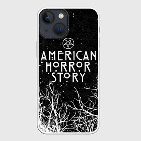 Чехол для iPhone 13 mini с принтом AHS | AMERICAN HORROR STORY ,  |  | ahs | american horror story | normal people scare me | американская история ужасов | нормальные люди пугают меня | сериал