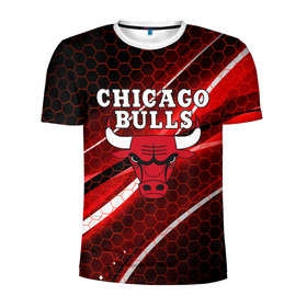 Мужская футболка 3D спортивная с принтом CHICAGO BULLS , 100% полиэстер с улучшенными характеристиками | приталенный силуэт, круглая горловина, широкие плечи, сужается к линии бедра | Тематика изображения на принте: bulls | chicago | chicago bulls | nba | red bulls | usa | америка | быки | нба | сша | чикаго буллс