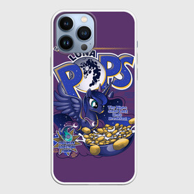 Чехол для iPhone 13 Pro Max с принтом My little pony Luna pops ,  |  | applejack | little | magic | mlp | my | pinkie pie | pony | rainbow dash | rarity | twilight | дракон | дружба | единорог | искорка | пони | селестия | спайк | сумеречная | это чудо