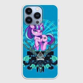 Чехол для iPhone 13 Pro с принтом Мой маленький пони ,  |  | applejack | little | magic | mlp | my | pinkie pie | pony | rainbow dash | rarity | twilight | дракон | дружба | единорог | искорка | пони | селестия | спайк | сумеречная | это чудо