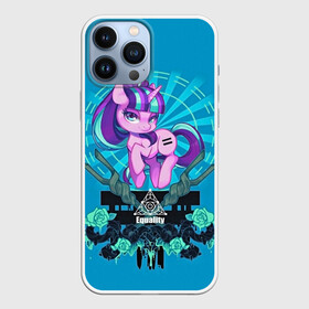 Чехол для iPhone 13 Pro Max с принтом Мой маленький пони ,  |  | applejack | little | magic | mlp | my | pinkie pie | pony | rainbow dash | rarity | twilight | дракон | дружба | единорог | искорка | пони | селестия | спайк | сумеречная | это чудо