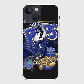 Чехол для iPhone 13 mini с принтом Мой маленький пони Luna pops ,  |  | applejack | little | magic | mlp | my | pinkie pie | pony | rainbow dash | rarity | twilight | дракон | дружба | единорог | искорка | пони | селестия | спайк | сумеречная | это чудо