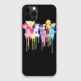 Чехол для iPhone 12 Pro Max с принтом My little pony , Силикон |  | applejack | little | magic | mlp | my | pinkie pie | pony | rainbow dash | rarity | twilight | дракон | дружба | единорог | искорка | пони | селестия | спайк | сумеречная | это чудо