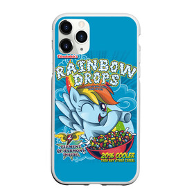 Чехол для iPhone 11 Pro Max матовый с принтом Rainbow brops , Силикон |  | applejack | little | magic | mlp | my | pinkie pie | pony | rainbow dash | rarity | twilight | дракон | дружба | единорог | искорка | пони | селестия | спайк | сумеречная | это чудо