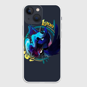 Чехол для iPhone 13 mini с принтом My little pony Luna ,  |  | applejack | little | magic | mlp | my | pinkie pie | pony | rainbow dash | rarity | twilight | дракон | дружба | единорог | искорка | пони | селестия | спайк | сумеречная | это чудо