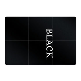 Магнитный плакат 3Х2 с принтом Чёрная футболка с текстом , Полимерный материал с магнитным слоем | 6 деталей размером 9*9 см | black | текст | чёрный