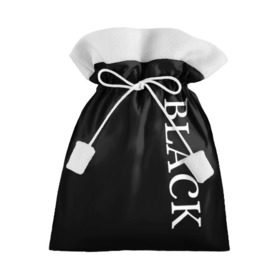 Подарочный 3D мешок с принтом Чёрная футболка с текстом , 100% полиэстер | Размер: 29*39 см | black | текст | чёрный