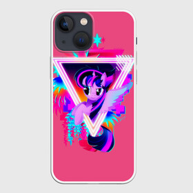 Чехол для iPhone 13 mini с принтом My little pony ,  |  | applejack | little | magic | mlp | my | pinkie pie | pony | rainbow dash | rarity | twilight | дракон | дружба | единорог | искорка | пони | селестия | спайк | сумеречная | это чудо