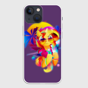 Чехол для iPhone 13 mini с принтом My little pony ,  |  | applejack | little | magic | mlp | my | pinkie pie | pony | rainbow dash | rarity | twilight | дракон | дружба | единорог | искорка | пони | селестия | спайк | сумеречная | это чудо