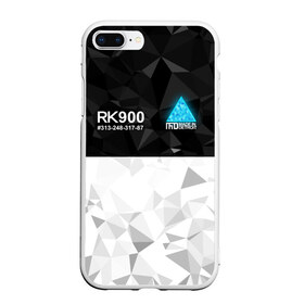 Чехол для iPhone 7Plus/8 Plus матовый с принтом RK900 CONNOR , Силикон | Область печати: задняя сторона чехла, без боковых панелей | Тематика изображения на принте: ai | android | connor | detroit | detroit become human | rk 800 | rk 900 | андроиды | детектив | игра | интерактивное кино | кара | коннор | маркус | роботы | фирменный стиль | экшн