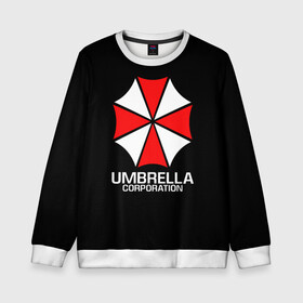 Детский свитшот 3D с принтом UMBRELLA CORP | АМБРЕЛЛА КОРП , 100% полиэстер | свободная посадка, прямой крой, мягкая тканевая резинка на рукавах и понизу свитшота | ada wong | biohazard | leon | nemesis | project resistance | raccoon city | re | re3 | resident evil | resident evil 3 | rpd | stars | umbrella | ада вонг | амбрелла | немезис | ужасы