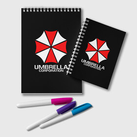 Блокнот с принтом UMBRELLA CORP , 100% бумага | 48 листов, плотность листов — 60 г/м2, плотность картонной обложки — 250 г/м2. Листы скреплены удобной пружинной спиралью. Цвет линий — светло-серый
 | Тематика изображения на принте: ada wong | biohazard | leon | nemesis | project resistance | raccoon city | re | re3 | resident evil | resident evil 3 | rpd | stars | umbrella | ада вонг | амбрелла | немезис | ужасы