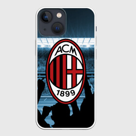 Чехол для iPhone 13 mini с принтом Milan ,  |  | champions | football | milan | soccer | uefa | world cup | лига чемпионов | милан | форма | формы | футбол