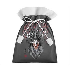Подарочный 3D мешок с принтом Princess Mononoke , 100% полиэстер | Размер: 29*39 см | eboshi | ghibli | hayao | hime | lady | miyazaki | mononoke | princess | studio | аситака | волчица | гибли | дух леса | мононоке | моро | сан