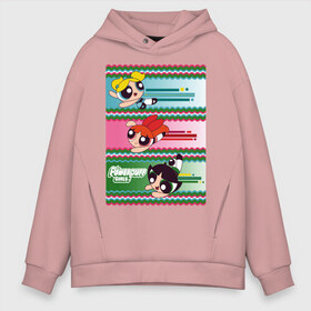 Мужское худи Oversize хлопок с принтом Powerpuff girls , френч-терри — 70% хлопок, 30% полиэстер. Мягкий теплый начес внутри —100% хлопок | боковые карманы, эластичные манжеты и нижняя кромка, капюшон на магнитной кнопке | cn_2004759_994956 | power puff girls | vdpartat | крутые девчонки | супер крошки