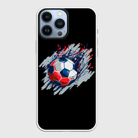 Чехол для iPhone 13 Pro Max с принтом Мяч ,  |  | football | game | russia | sport | брызги красок | игра | россия | спорт | футбол | футбольный мяч