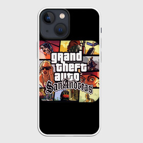 Чехол для iPhone 13 mini с принтом GTA SA ,  |  | gta | sa | sanandreas | гта | санандрес | футболка