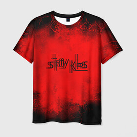Мужская футболка 3D с принтом STRAY KIDS. , 100% полиэфир | прямой крой, круглый вырез горловины, длина до линии бедер | skz | stray kids | бан чан | ли ноу | скз | стрей кидс | сынмин | уджин | феликс | хан | хёджин | чанбин