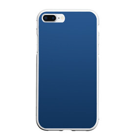 Чехол для iPhone 7Plus/8 Plus матовый с принтом 19-4052 Classic Blue , Силикон | Область печати: задняя сторона чехла, без боковых панелей | 9 4052 | без дизайна | без принта | без узора | главный цвет 2020 года | код цвета | нг | новый год | праздник | про | рождество | синий | синяя одежда | цвет нового года